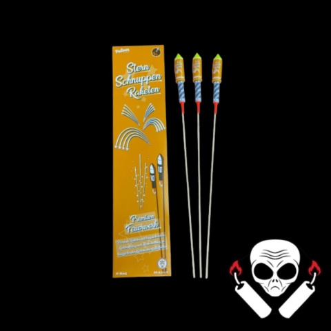 Rakiety Pulver Pyrotechnik Sternschnuppen Raketen / PP-R-FL-02 Rakiety Pulver Pyrotechnik Sternschnuppen Raketen / PP-R-FL-02