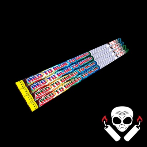 Rzymskie ognie JRC34/2 - RED TO BLUE TO GREEN