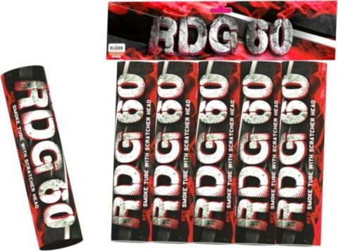 Świeca dymna na draskę czerwona RDG60C(SH) T1