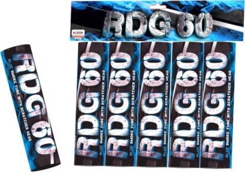 Świeca dymna na draskę niebiesk RDG60M(SH) T1