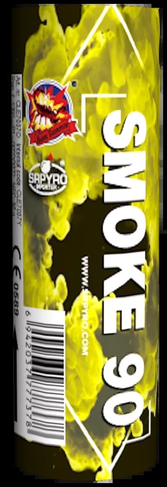 CLE7037Y Świeca dymna Smoke 90 duża żółta