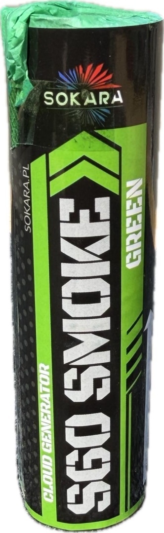 Świeca dymna zielona 60 s Sokara PC2S1G - generator chmur (Green Smoke)